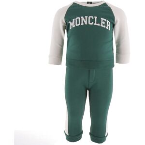 Moncler Sweatsæt - Grøn/hvid - Moncler - 9-12 Mdr - Sweatsæt