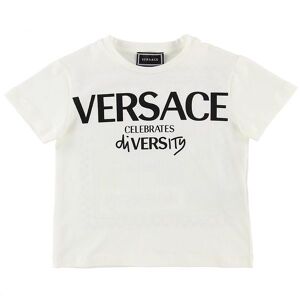 Versace T-Shirt - Hvid M. Print - Versace - 10 År (140) - T-Shirt
