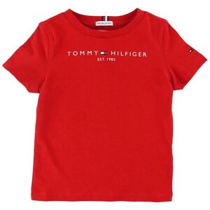 Tommy Hilfiger T-Shirt - Essential - Organic - Deep Crimson - Tommy Hilfiger - 4 År (104) - T-Shirt