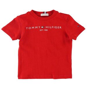 Tommy Hilfiger T-Shirt - Essential - Organic - Deep Crimson - Tommy Hilfiger - 74 - T-Shirt
