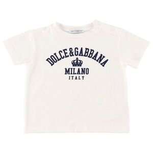 Dolce & Gabbana T-Shirt - Essentiels - Hvid M. Tekst - Dolce & Gabbana - 9-12 Mdr - T-Shirt