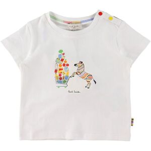 Paul Smith Baby T-Shirt - Hvid M. Print - Paul Smith - 1 År (80) - T-Shirt