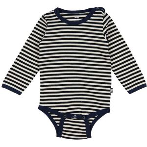 Mads Nørgaard Body L/æ - Soft Dou Striped - Off White/black/navy - Mads Nørgaard - 62 - Body L/æ