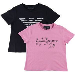 Giorgio Armani Emporio Armani T-Shirts - 2-Pak - Navy/flamingo - Emporio Armani - 7 År (122) - T-Shirt