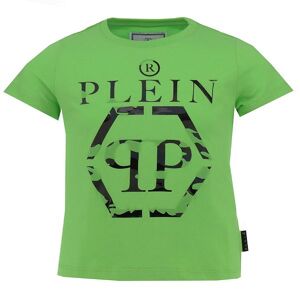 Philipp Plein T-Shirt - Short - Grøn M.  - Philipp Plein - 10 År (140) - T-Shirt