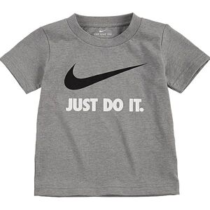 Nike T-Shirt - Dark Grey Heather/hvid - Nike - 4 År (104) - T-Shirt