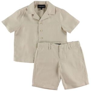 Giorgio Armani Emporio Armani Sæt - Skjorte/shorts - Beige - Emporio Armani - 4 År (104) - Skjorte K/æ