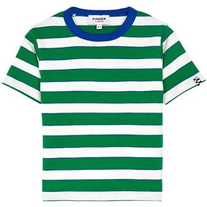 Finger In The Nose T-Shirt - Sailor - Green Stripes - Finger In The Nose - 12-13 År (152-158) - T-Shirt