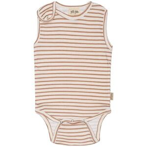 Petit Piao Body U/æ - Striped - Summer Camel/offwhite - Petit Piao - 68 - Body U/æ