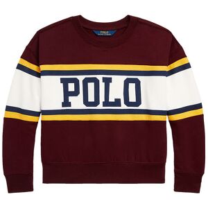 Polo Ralph Lauren Sweatshirt - Cheer Bubble - Bordeaux M. Hvid - Polo Ralph Lauren - 8-10 År (128-140) - Sweatshirt