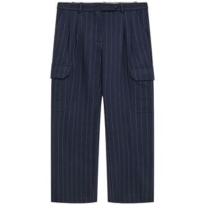 Designers Remix Bukser - Cargo - Zoe - Navy/white Pinstripe - Designers Remix - 10 År (140) - Bukser - Bomuld