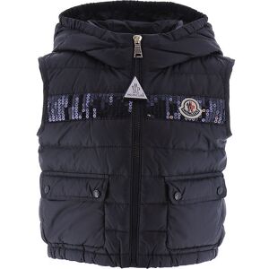 Moncler Dunvest - Esi - Navy M. Pailletter - Moncler - 10 År (140) - Vest