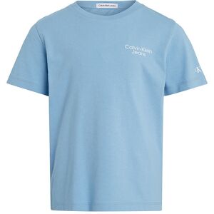 Klein T-Shirt - Stack Logo - Dusk Blue - Calvin Klein - 8 År (128) - T-Shirt