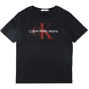 Klein T-Shirt - Monogram - Ck Black - Calvin Klein - 12 År (152) - T-Shirt