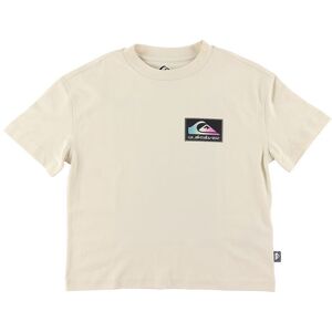 Quiksilver T-Shirt - Back Flash Ss - Beige - Quiksilver - 8 År (128) - T-Shirt