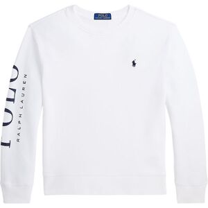 Polo Ralph Lauren Sweatshirt - Hvid M. Navy - Polo Ralph Lauren - 10-12 År (140-152) - Sweatshirt