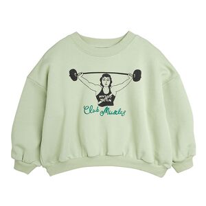 Mini Rodini Sweatshirt - Club Muscles - Grøn - Mini Rodini - 80/86 - Sweatshirt