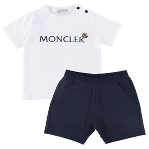 Moncler T-Shirt/shorts - Hvid/navy - Moncler - 12-18 Mdr - T-Shirt