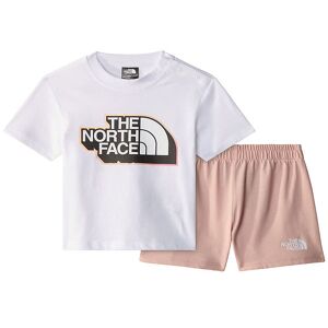 The North Face Shortssæt - T-Shirt/shorts - Pink Moss/hvid - The North Face - 6-12 Mdr - T-Shirt