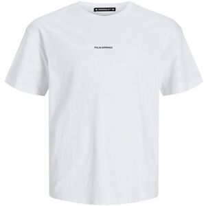 Jack & Jones T-Shirt - Joraruba - Bright White M. Strand - Jack & Jones - 10 År (140) - T-Shirt