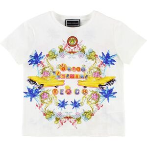 Young Versace T-Shirt - Hvid M. Biler/farver - Versace - 10 År (140) - T-Shirt