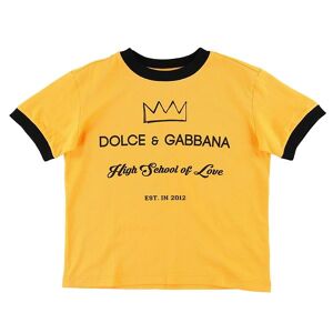 Dolce & Gabbana T-Shirt - Mørk Gul M. Print - Dolce & Gabbana - 5 År (110) - T-Shirt