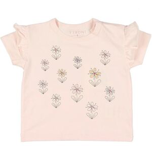 Fixoni T-Shirt - Soft Rose M. Blomster - Fixoni - 68 - T-Shirt