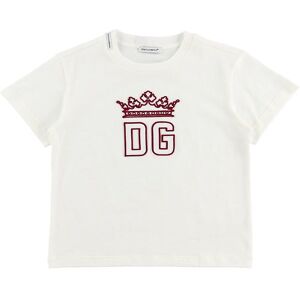 Dolce & Gabbana T-Shirt - Hawaii - Hvid M. Rød - Dolce & Gabbana - 5 År (110) - T-Shirt