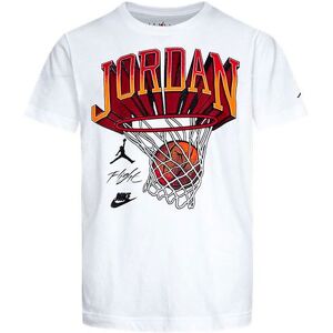 Jordan T-Shirt - Hoop Style - Hvid M. Print - Jordan - 4-5 År (104-110) - T-Shirt