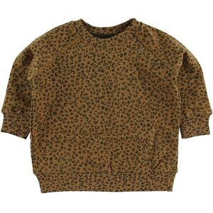 Soft Gallery Sweatshirt - Alexi - Golden Brown/leospot - Soft Gallery - 68 - Sweatshirt