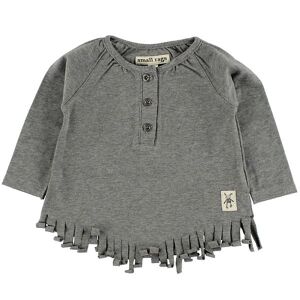 Small Rags Bluse - Gråmeleret M. Frynser - Small Rags - 68 - Bluse