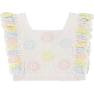 Stella Mccartney Kids Top - Cropped - Hvid/pastel M. Blomster - Stella Mccartney Kids - 12 År (152) - T-Shirt