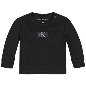 Klein Bluse - Monogram Rib - Black - Calvin Klein - 68 - Bluse