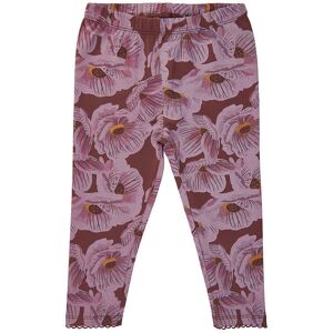 The New Siblings Leggings - Tnshaldora - Rose Brown M. Blomster - The New - 74 - Leggings