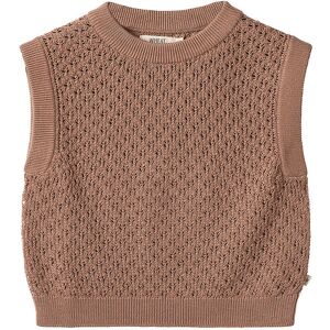 Wheat Vest - Strik - Saga - Berry Dust - Wheat - 6 År (116) - Vest