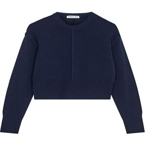 Designers Remix Bluse - Uld - Carmen Cropped - Navy - Designers Remix - 12 År (152) - Bluse