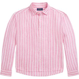 Polo Ralph Lauren Skjorte - Lismore - Hør - Pink/hvidstribet - Polo Ralph Lauren - 12 År (152) - Skjorte