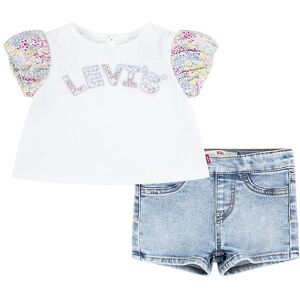 Levis Sæt - Shorts/t-Shirt - Denim/floral - Sugar Swizzle - Levis - 18 Mdr - Shorts