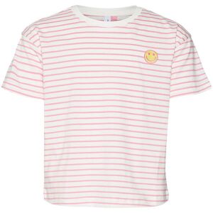Vero Moda Girl T-Shirt - Vmleila Kelly - Pink Cosmos/snow White - Vero Moda Girl - 6 År (116) - T-Shirt