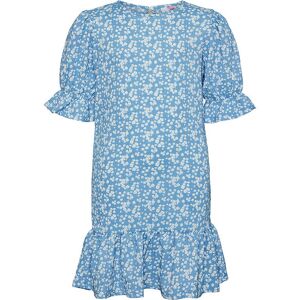 Vero Moda Girl Kjole - Vmhaya - Blissful Blue M. Blomster - Vero Moda Girl - 12 År (152) - Kjole