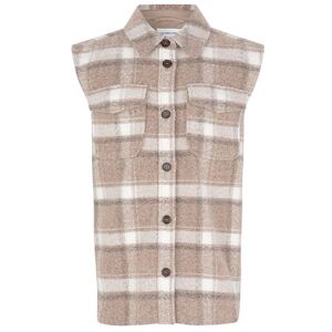 Designers Remix Vest - Uld/polyester - G Jayden - Beige Check - Designers Remix - 16 År (176) - Vest