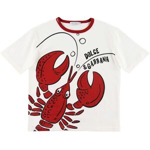 Dolce & Gabbana T-Shirt - Summer Smile - Hvid M. Hummer - Dolce & Gabbana - 5 År (110) - T-Shirt