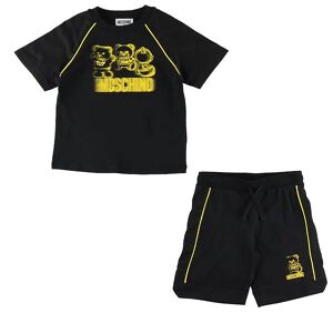Moschino T-Shirt/shorts - Sort M. Gul - Moschino - 14 År (164) - T-Shirt