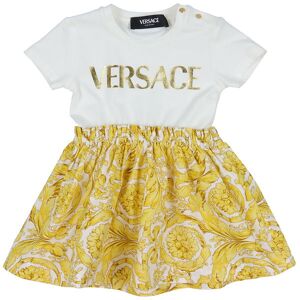 Versace Kjole - Hvid/guld - Versace - 12-18 Mdr - Kjole