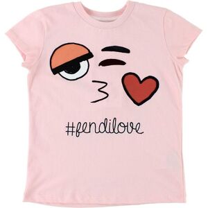 Fendi Kids T-Shirt - Rosa M. Ansigt - Fendi - 6 År (116) - T-Shirt