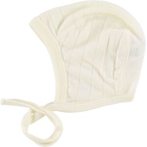 Joha Babyhjelm - Uld/silke - Creme - Joha - 45 Cm - Babyhjelm