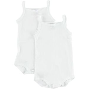 Petit Bateau Body - 2-Pak - U/æ - Hvid - Petit Bateau - 18 Mdr - Body U/æ