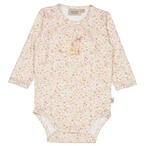 Wheat X Rodinia Body L/æ - Limited - Watercolor Flowers - Wheat - 2 År (92) - Body L/æ