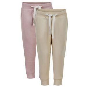 Minymo Sweatpants - 2-Pak - Violet Ice/creme - Minymo - 9 År (134) - Bukser - Bomuld