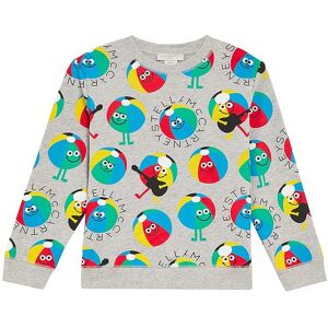 Stella Mccartney Kids Sweatshirt - Gråmeleret M. Badebolde - Stella Mccartney Kids - 12 År (152) - Sweatshirt